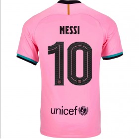 Jalkapallo Pelipaidat FC Barcelona Lionel Messi 10 3 Paita 2020-2021 Lyhythihainen